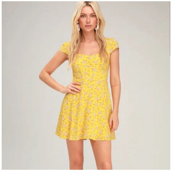 Lulus Passion Project floral mini dress - Picture 1 of 5